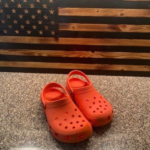 Size 13 Orange Crocs